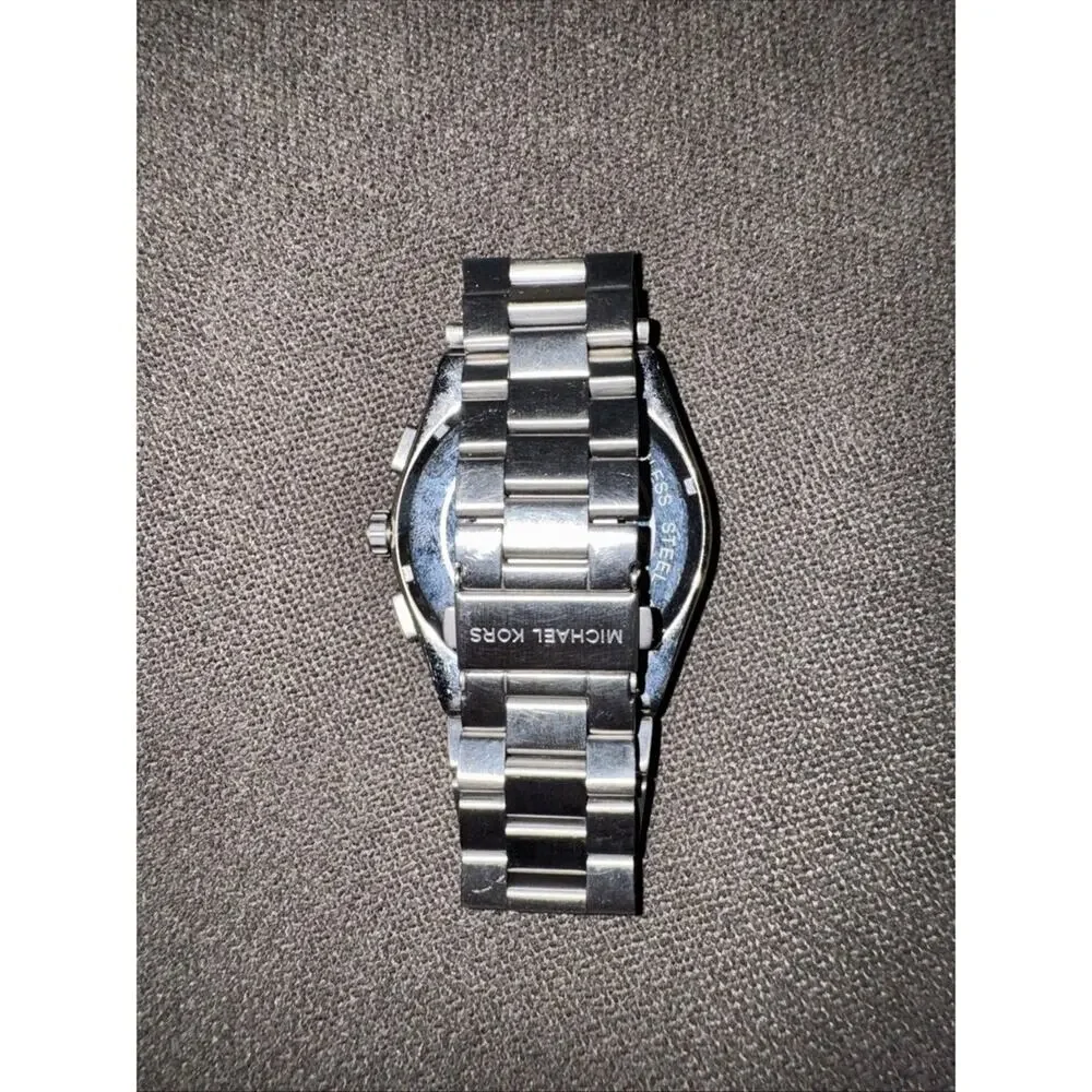 Michael Kors Channing Men's Chronograph Dial Silver Stainless Steel Watch